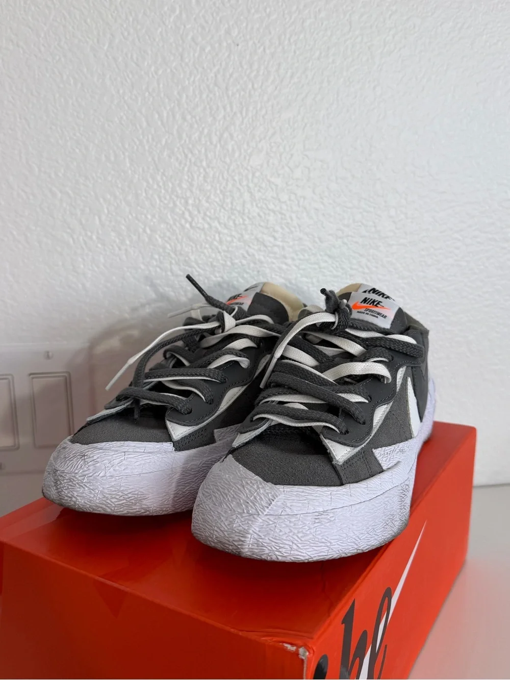 Nike Blazer Low x Sacai iron gray Sneakers